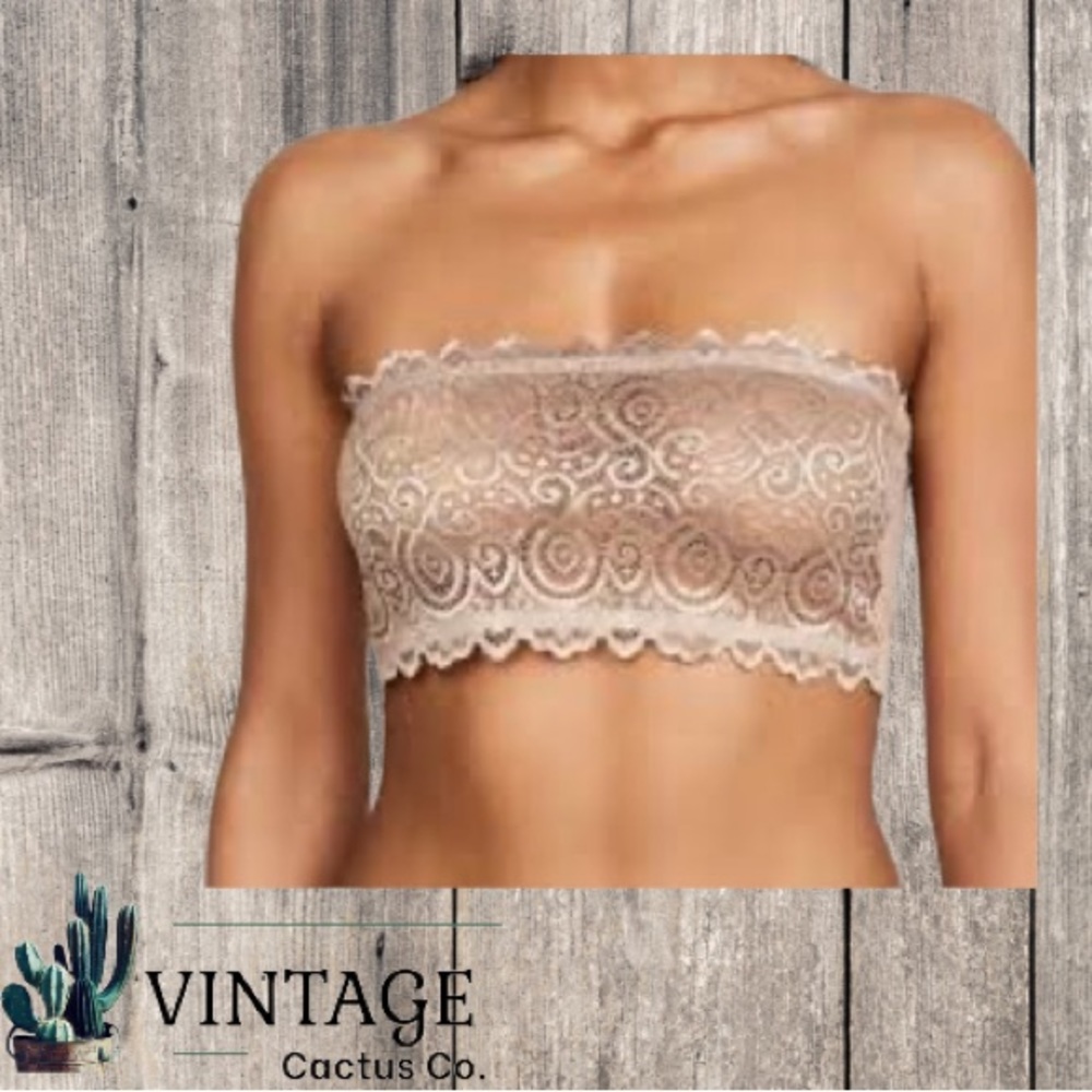 FREE PEOPLE REVERSIBLE LACE BANDEAU BRA/TOP